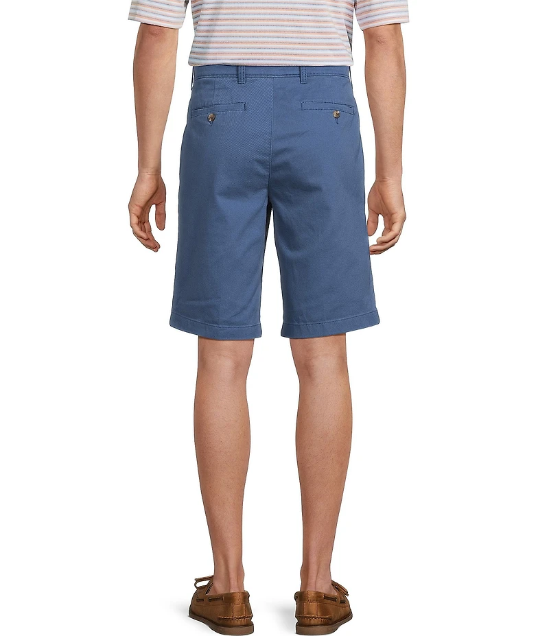 Roundtree & Yorke The Cloud Short Collection 11#double; Flat Front Washed Chino Shorts