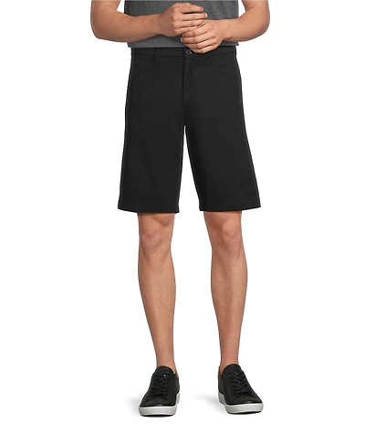 Roundtree & Yorke The Cloud Short Collection 11#double; Flat Front Washed Chino Shorts