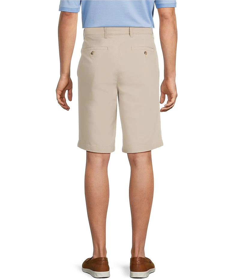 Roundtree & Yorke The Cloud Short Collection 11#double; Flat Front Washed Chino Shorts