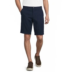 Roundtree & Yorke The Cloud Short Collection 11#double; Flat Front Washed Chino Shorts