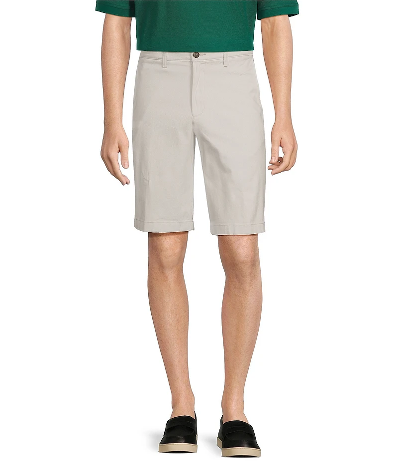 Roundtree & Yorke The Cloud Short Collection 11#double; Flat Front Washed Chino Shorts
