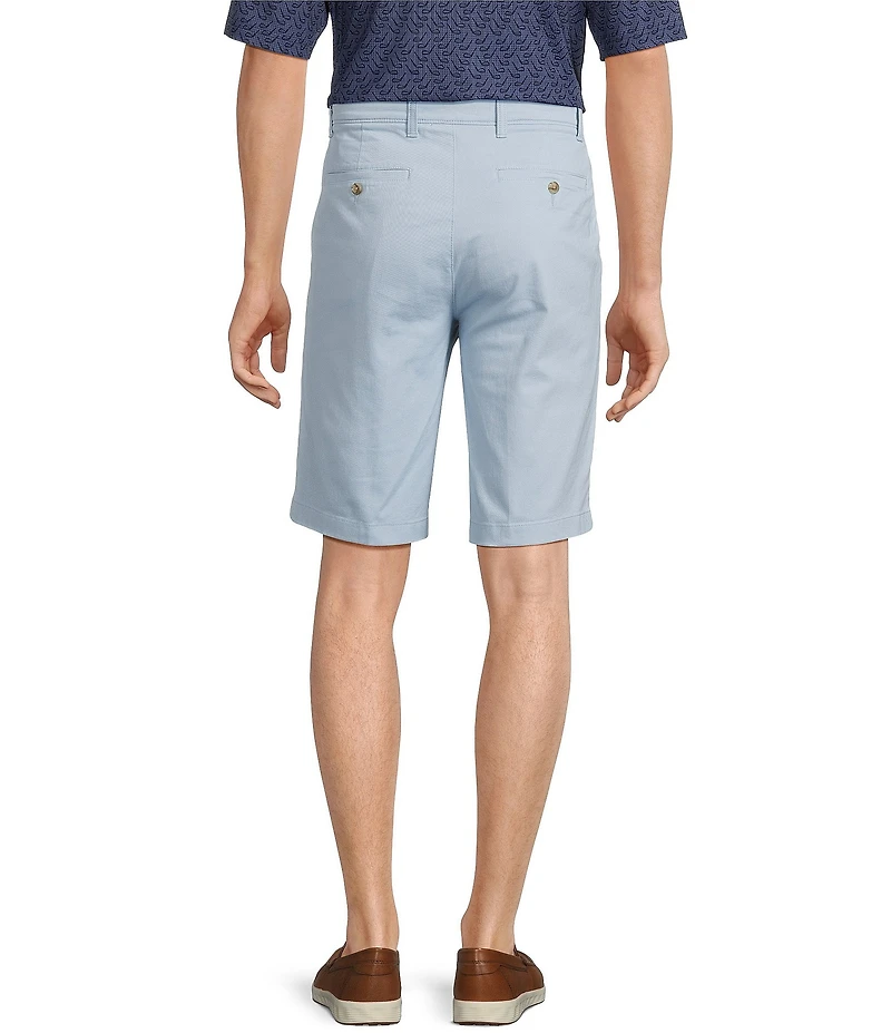 Roundtree & Yorke The Cloud Short Collection 11#double; Flat Front Washed Chino Shorts