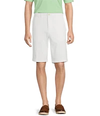 Roundtree & Yorke The Cloud Short Collection 11#double; Flat Front Washed Chino Shorts