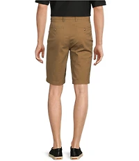 Roundtree & Yorke The Cloud Short Collection 11#double; Flat Front Washed Chino Shorts