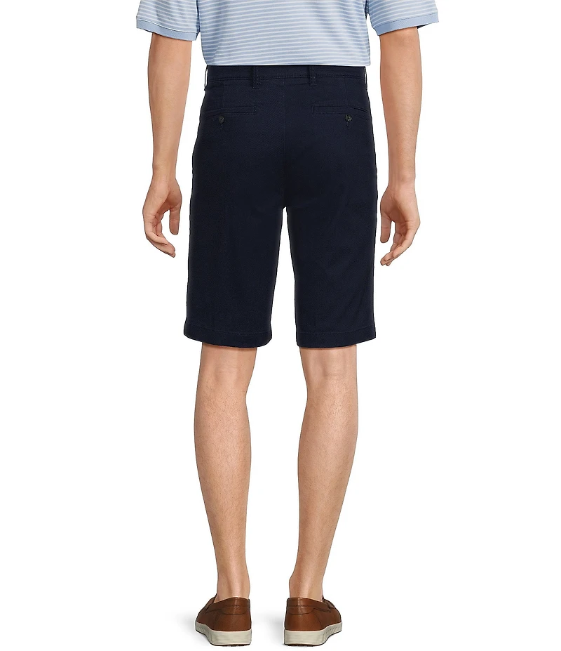 Roundtree & Yorke The Cloud Short Collection 11#double; Flat Front Washed Chino Shorts