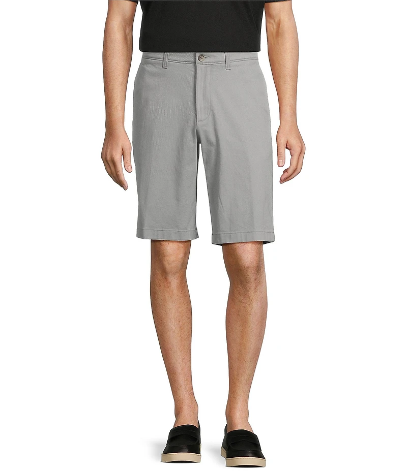 Roundtree & Yorke The Cloud Short Collection 11#double; Flat Front Washed Chino Shorts