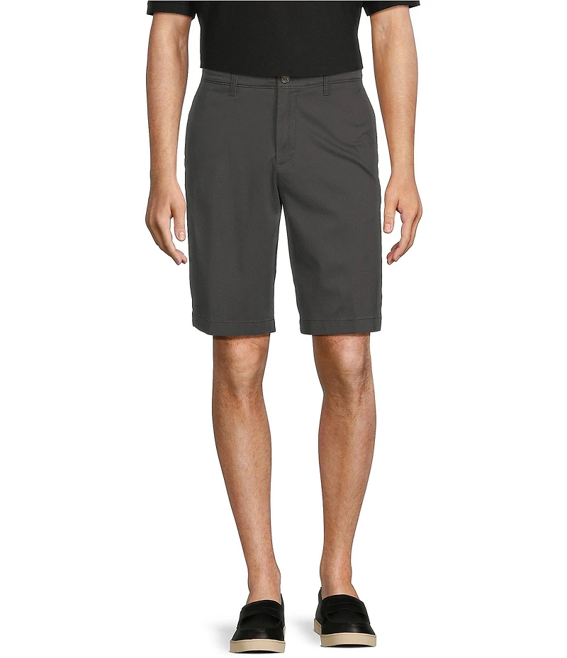 Roundtree & Yorke The Cloud Short Collection 11#double; Flat Front Washed Chino Shorts