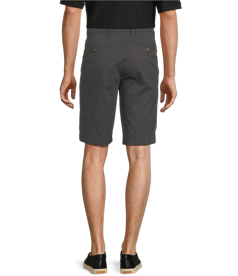 Roundtree & Yorke The Cloud Short Collection 11#double; Flat Front Washed Chino Shorts