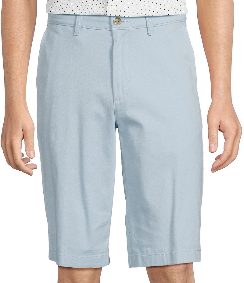 Roundtree & Yorke The Cloud Short Washed Classic Fit Flat Front 13#double; Inseam Chino Shorts