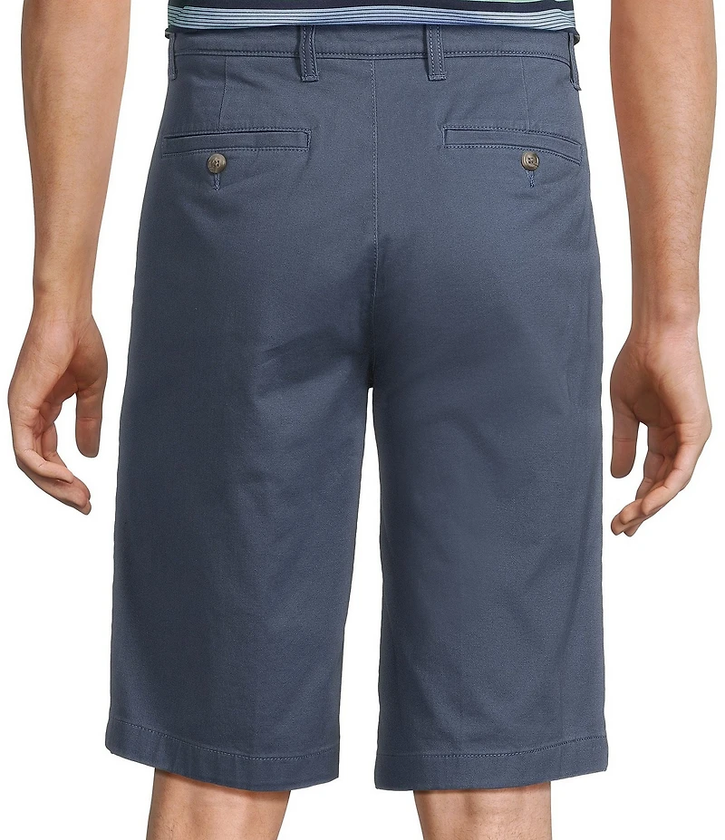 Roundtree & Yorke The Cloud Short Washed Classic Fit Flat Front 13#double; Inseam Chino Shorts