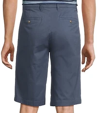 Roundtree & Yorke The Cloud Short Washed Classic Fit Flat Front 13#double; Inseam Chino Shorts