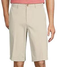 Roundtree & Yorke The Cloud Short Washed Classic Fit Flat Front 13#double; Inseam Chino Shorts