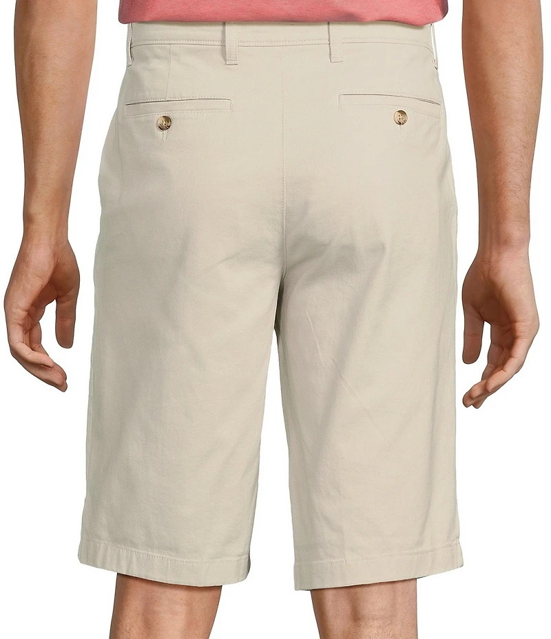 Roundtree & Yorke The Cloud Short Washed Classic Fit Flat Front 13#double; Inseam Chino Shorts