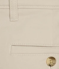 Roundtree & Yorke The Cloud Short Washed Classic Fit Flat Front 13#double; Inseam Chino Shorts
