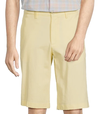 Roundtree & Yorke The Cloud Short Washed Classic Fit Flat Front 13#double; Inseam Chino Shorts