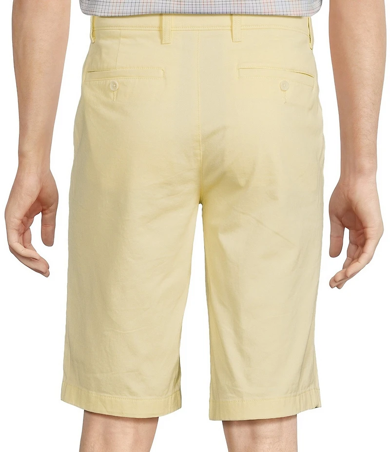 Roundtree & Yorke The Cloud Short Washed Classic Fit Flat Front 13#double; Inseam Chino Shorts