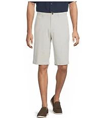 Roundtree & Yorke The Cloud Washed Classic Fit Flat Front 13#double; Chino Shorts