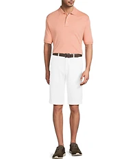 Roundtree & Yorke The Cloud Washed Classic Fit Flat Front 13#double; Chino Shorts