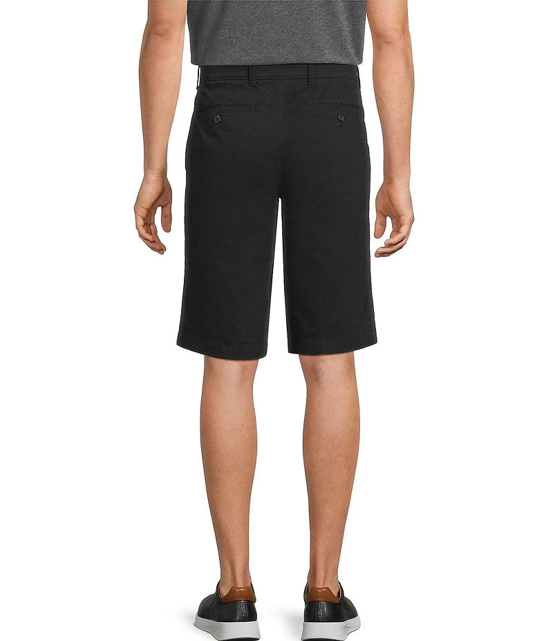 Roundtree & Yorke The Cloud Washed Classic Fit Flat Front 13#double; Chino Shorts