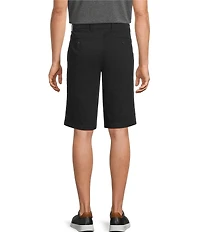 Roundtree & Yorke The Cloud Washed Classic Fit Flat Front 13#double; Chino Shorts