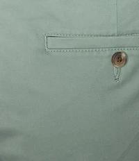 Roundtree & Yorke The Cloud Washed Classic Fit Flat Front 13#double; Chino Shorts
