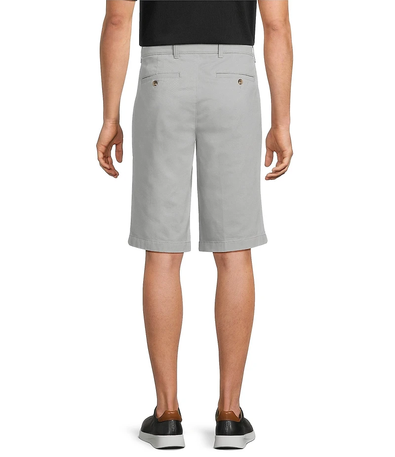 Roundtree & Yorke The Cloud Washed Classic Fit Flat Front 13#double; Chino Shorts