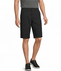 Roundtree & Yorke The Cloud Washed Classic Fit Flat Front 13#double; Chino Shorts