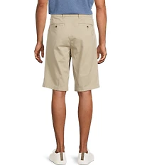 Roundtree & Yorke The Cloud Washed Classic Fit Flat Front 13#double; Chino Shorts
