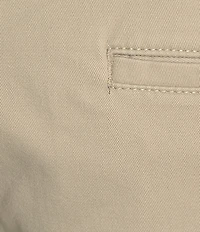 Roundtree & Yorke The Cloud Washed Classic Fit Flat Front 13#double; Chino Shorts