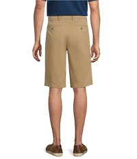 Roundtree & Yorke The Cloud Washed Classic Fit Flat Front 13#double; Chino Shorts