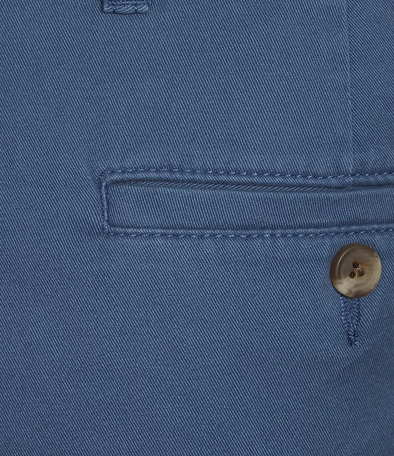 Roundtree & Yorke The Cloud Washed Classic Fit Flat Front 13#double; Chino Shorts