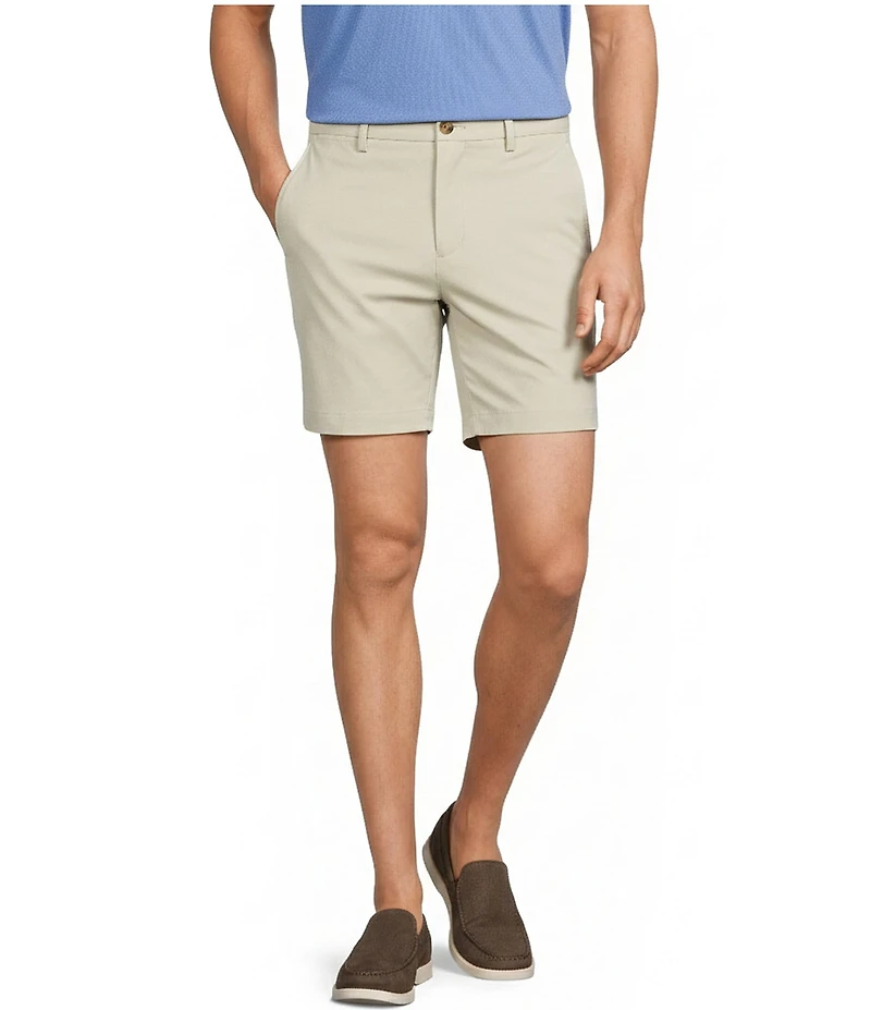 Roundtree & Yorke The Fairway 7#double; Flat Front Performance Shorts
