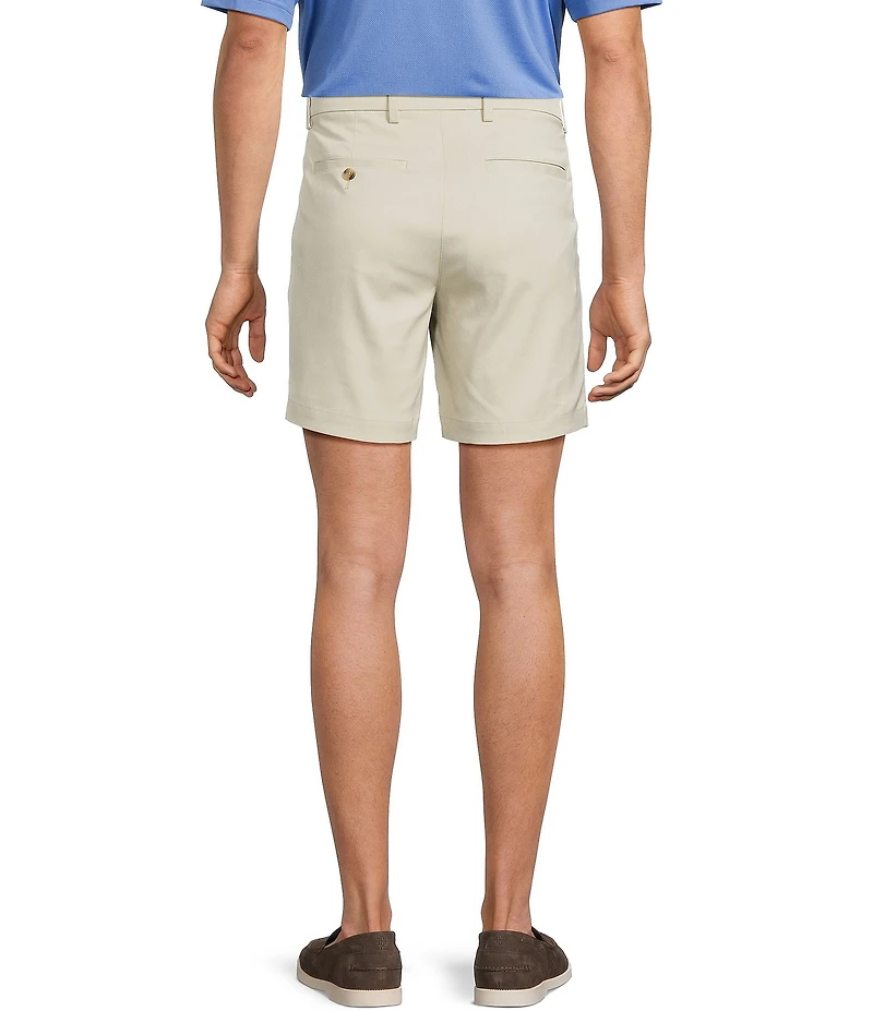 Roundtree & Yorke The Fairway 7#double; Flat Front Performance Shorts