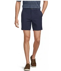 Roundtree & Yorke The Fairway 7#double; Flat Front Performance Shorts