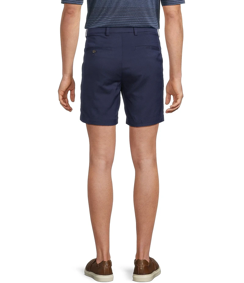 Roundtree & Yorke The Fairway 7#double; Flat Front Performance Shorts