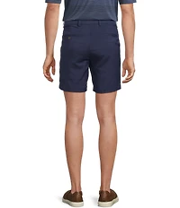 Roundtree & Yorke The Fairway 7#double; Flat Front Performance Shorts