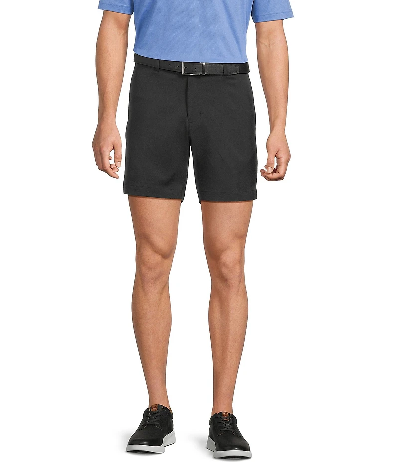 Roundtree & Yorke The Fairway 7#double; Flat Front Performance Shorts