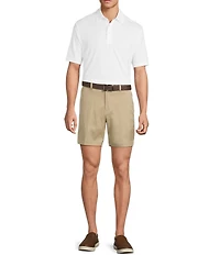 Roundtree & Yorke The Fairway 7#double; Flat Front Performance Shorts