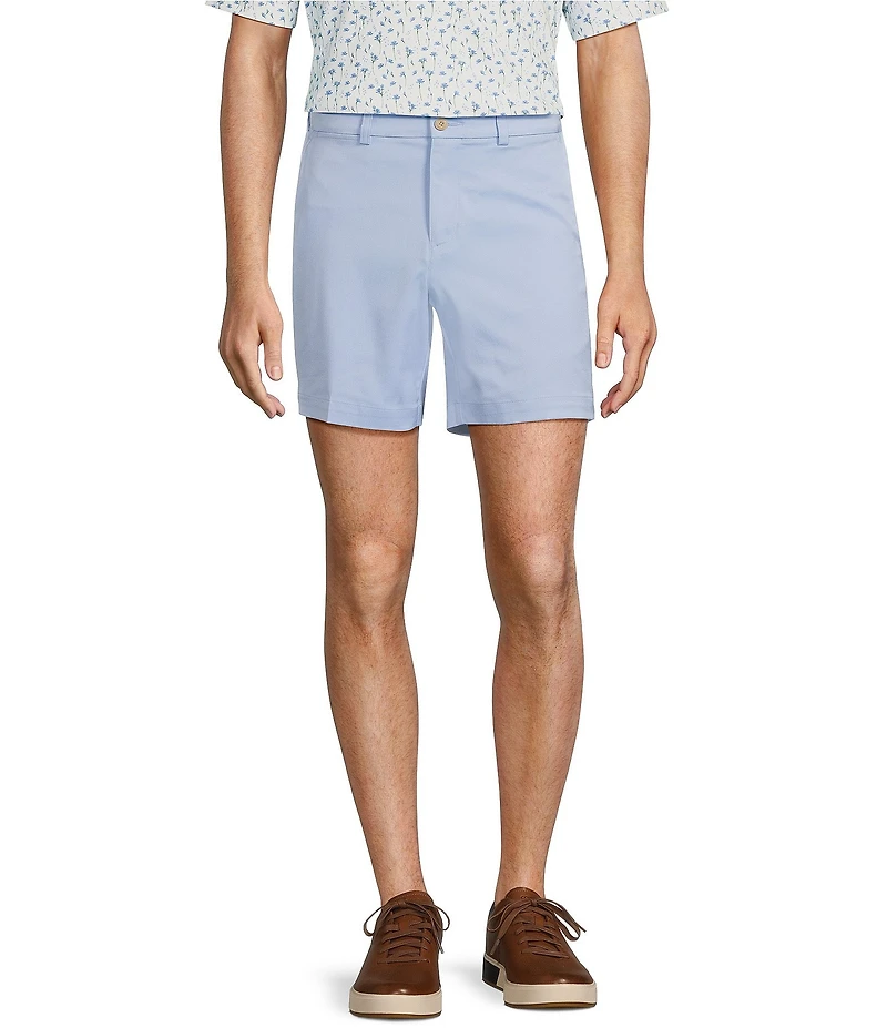 Roundtree & Yorke The Fairway Seasonal 7#double; Flat Front Performance Shorts