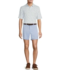 Roundtree & Yorke The Fairway Seasonal 7#double; Flat Front Performance Shorts
