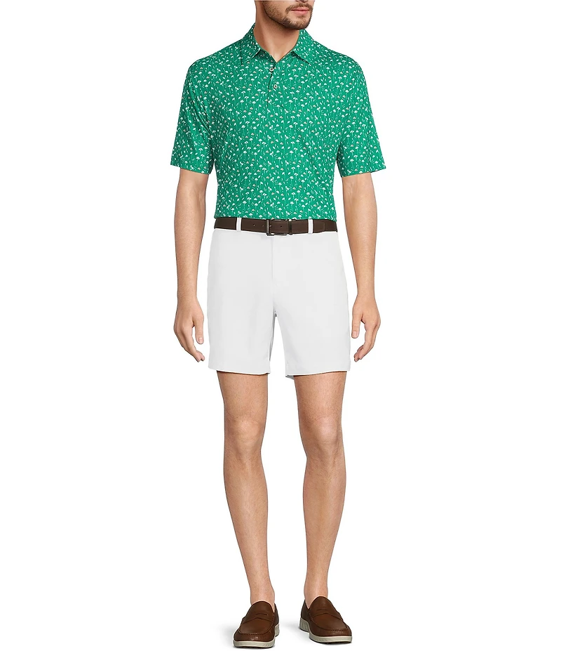 Roundtree & Yorke The Fairway Seasonal 7#double; Flat Front Performance Shorts