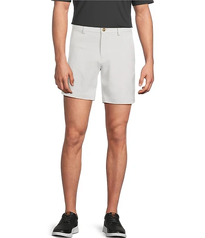 Roundtree & Yorke The Fairway 7#double; Flat Front Performance Shorts
