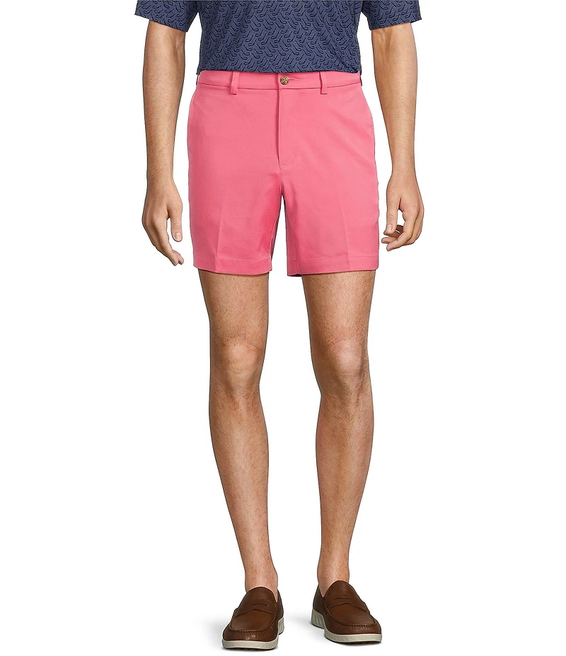 Roundtree & Yorke The Fairway Seasonal 7#double; Flat Front Performance Shorts