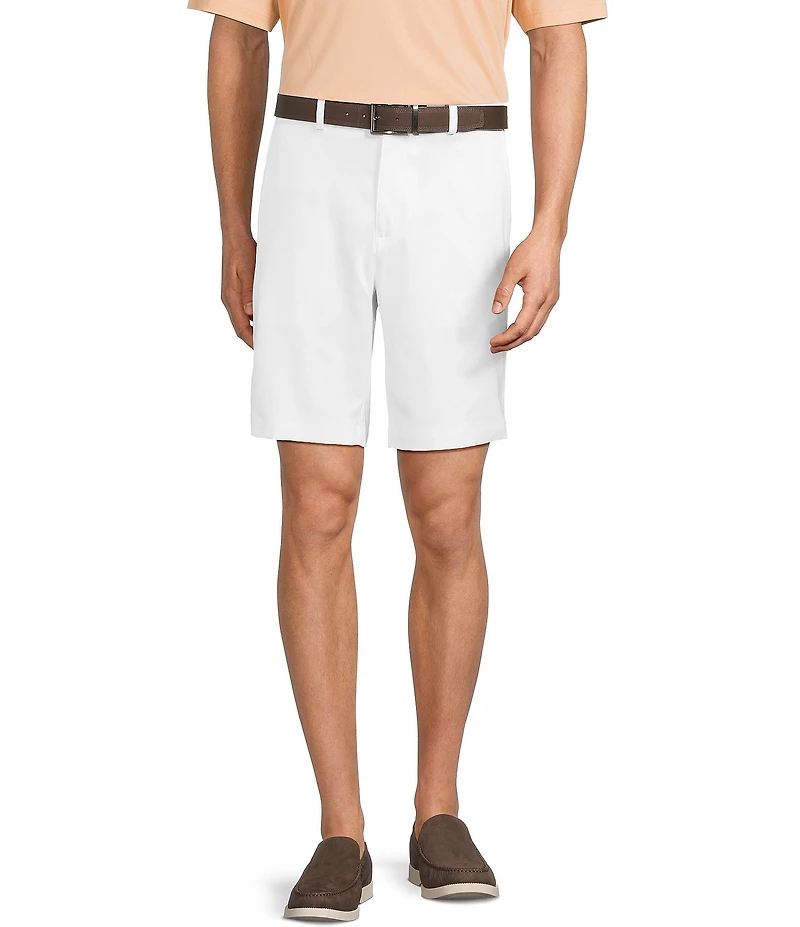 Roundtree & Yorke The Fairway 9#double; Flat Front Classic Fit Performance Shorts