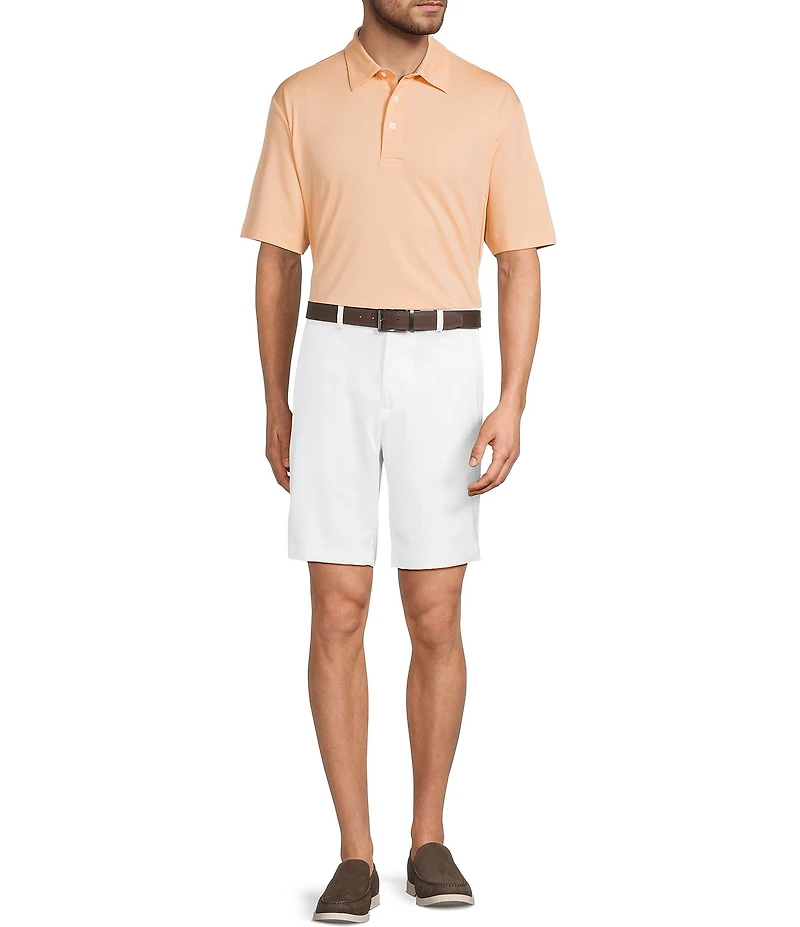 Roundtree & Yorke The Fairway 9#double; Flat Front Classic Fit Performance Shorts