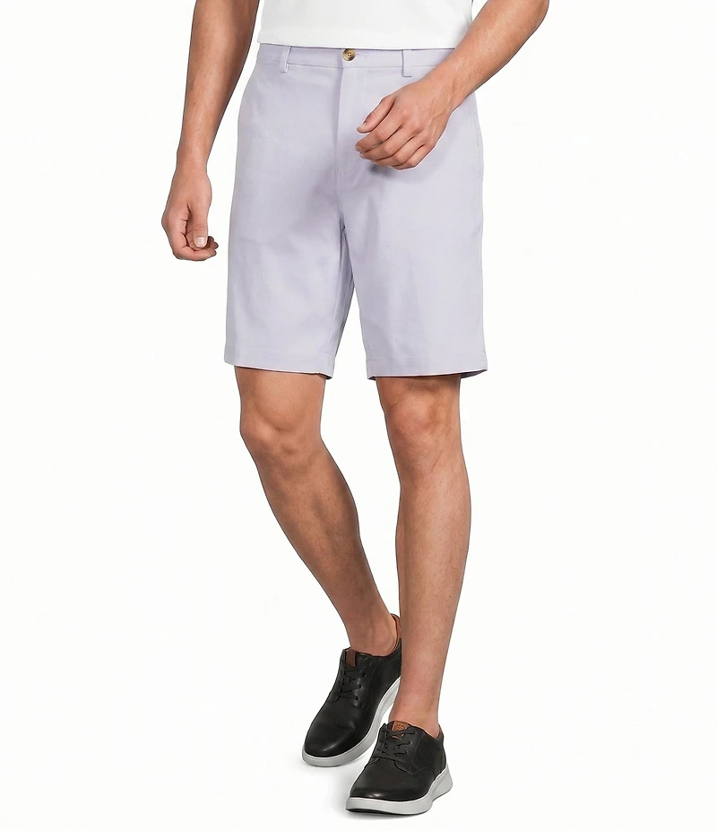 Roundtree & Yorke The Fairway 9#double; Flat Front Classic Fit Performance Shorts