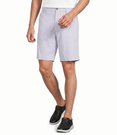 Roundtree & Yorke The Fairway 9#double; Flat Front Classic Fit Performance Shorts