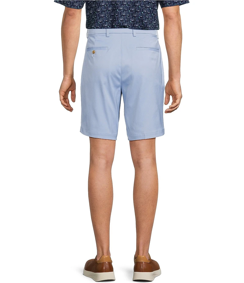 Roundtree & Yorke The Fairway 9#double; Flat Front Classic Fit Performance Shorts