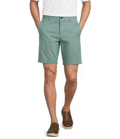 Roundtree & Yorke The Fairway 9#double; Flat Front Classic Fit Performance Shorts