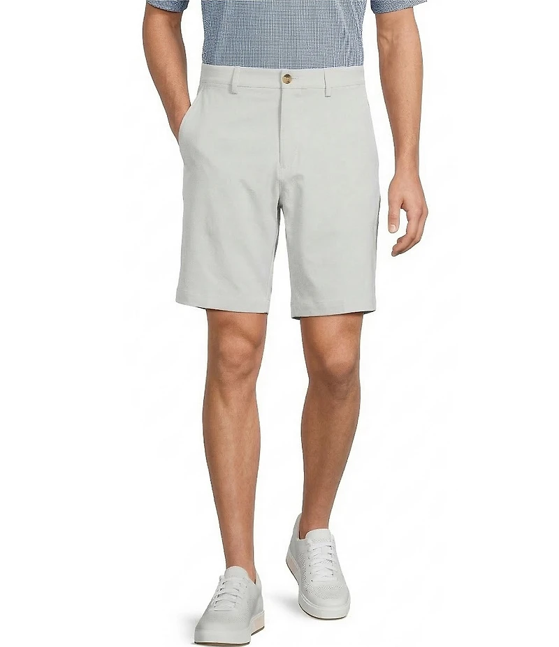 Roundtree & Yorke The Fairway 9#double; Flat Front Performance Shorts